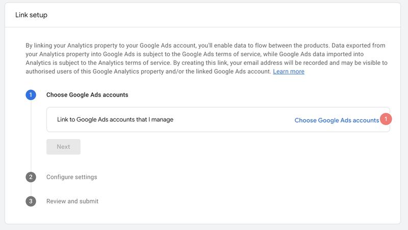 google ads linking