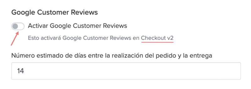 Google reviews checkout