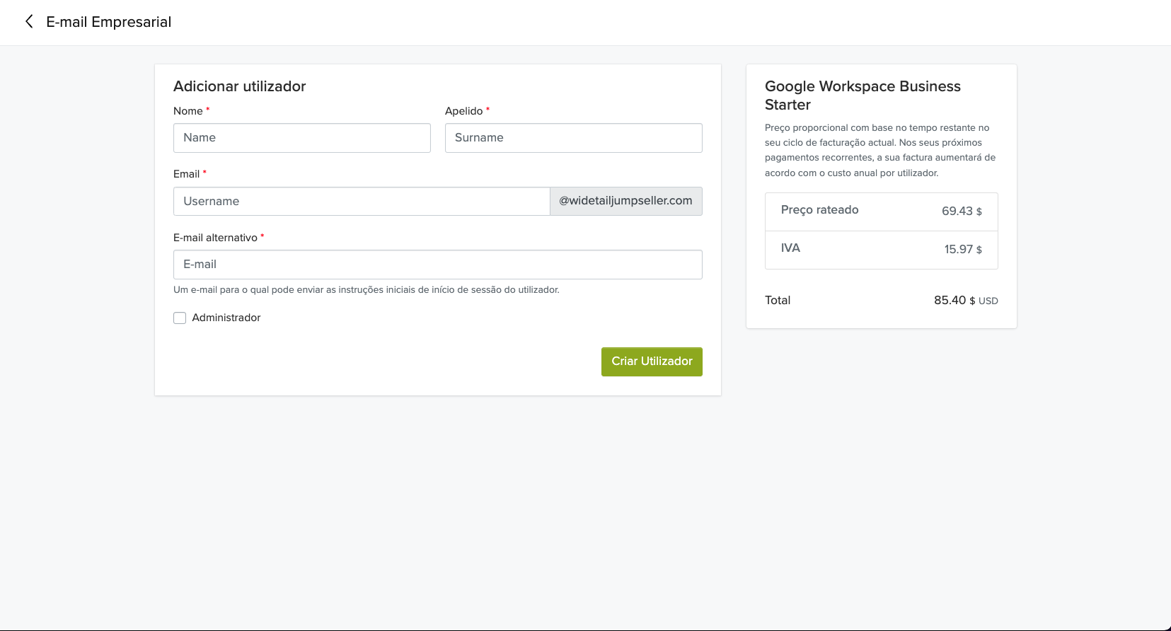 Add User Page