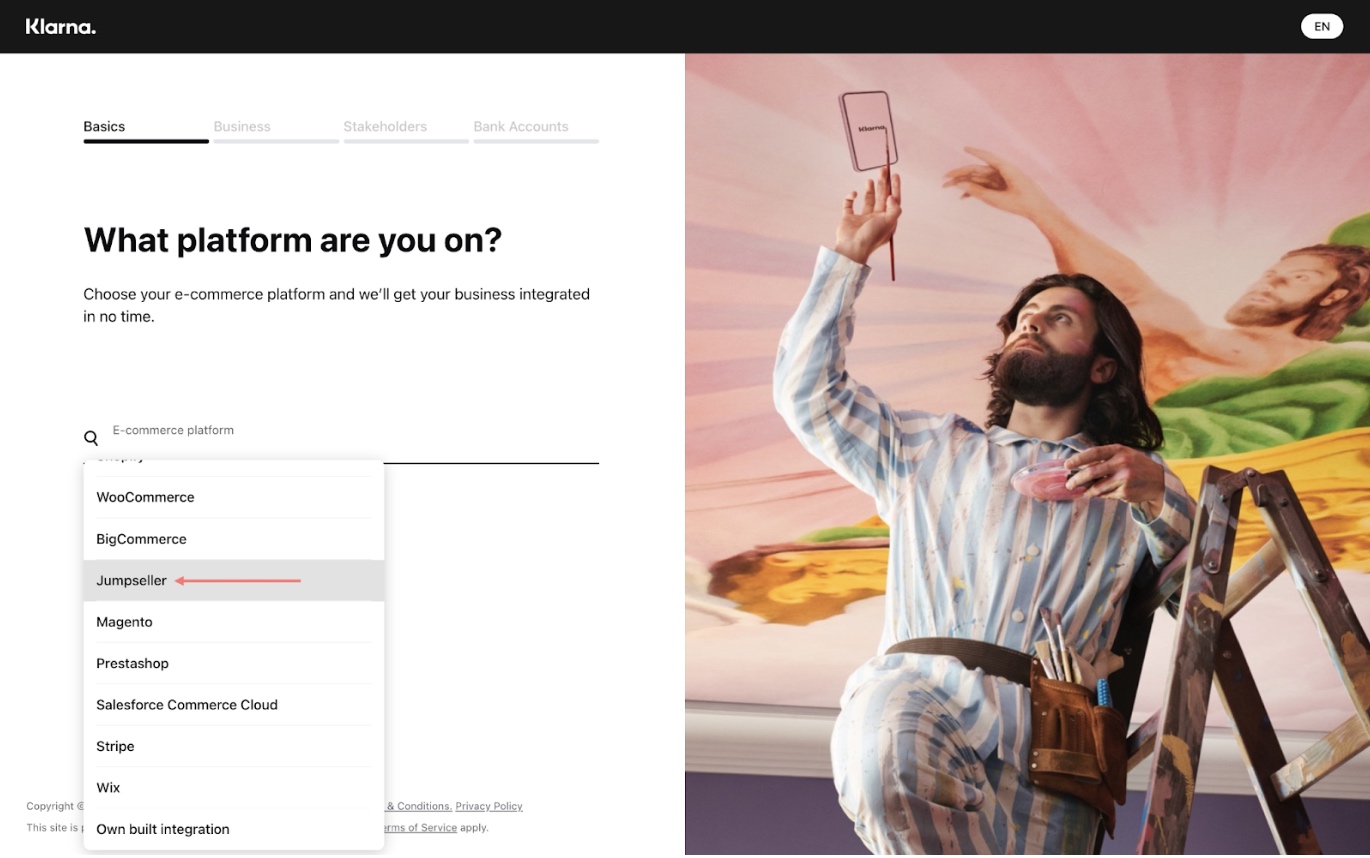 Klarna onboarding