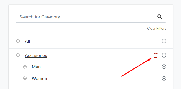Delete Category